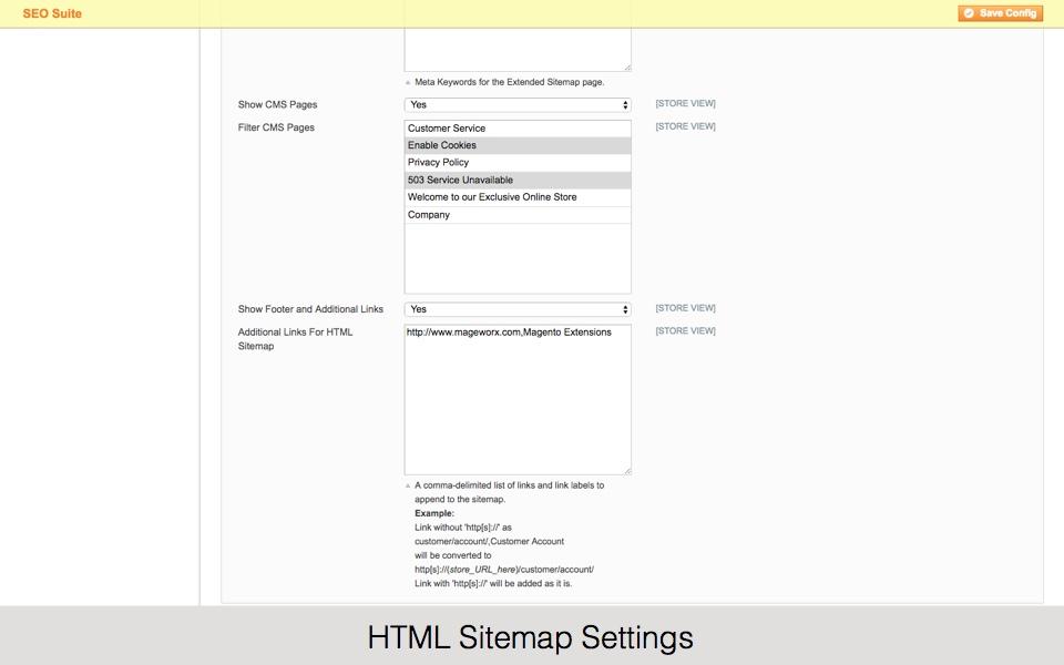 sitemap html generator